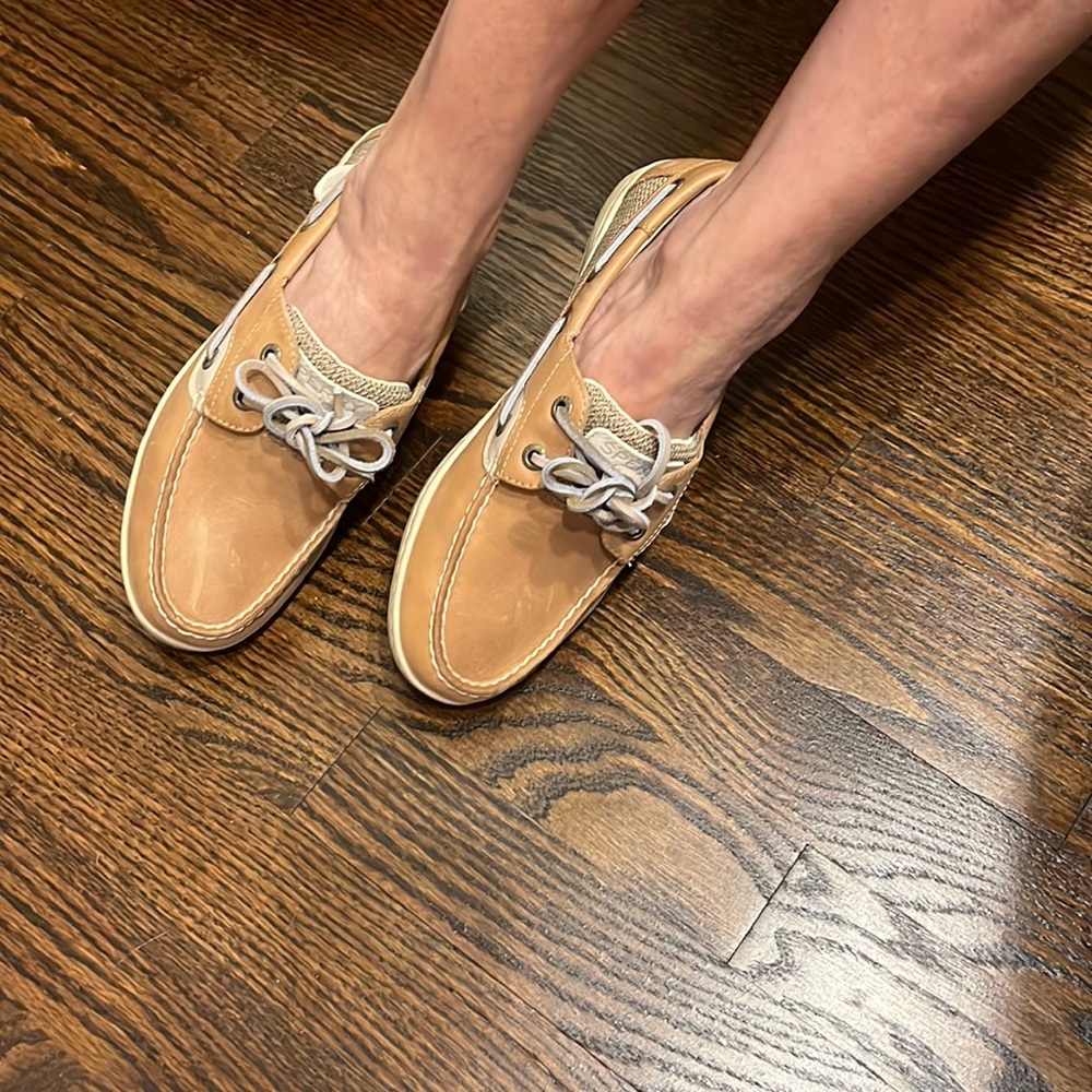 Never worn sperrys for sale!